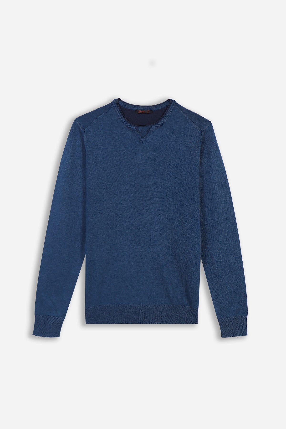 MAGLIA GIROCOLLO PETROLIO