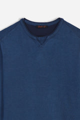 MAGLIA GIROCOLLO PETROLIO