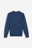 MAGLIA GIROCOLLO PETROLIO