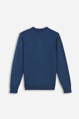 MAGLIA GIROCOLLO PETROLIO