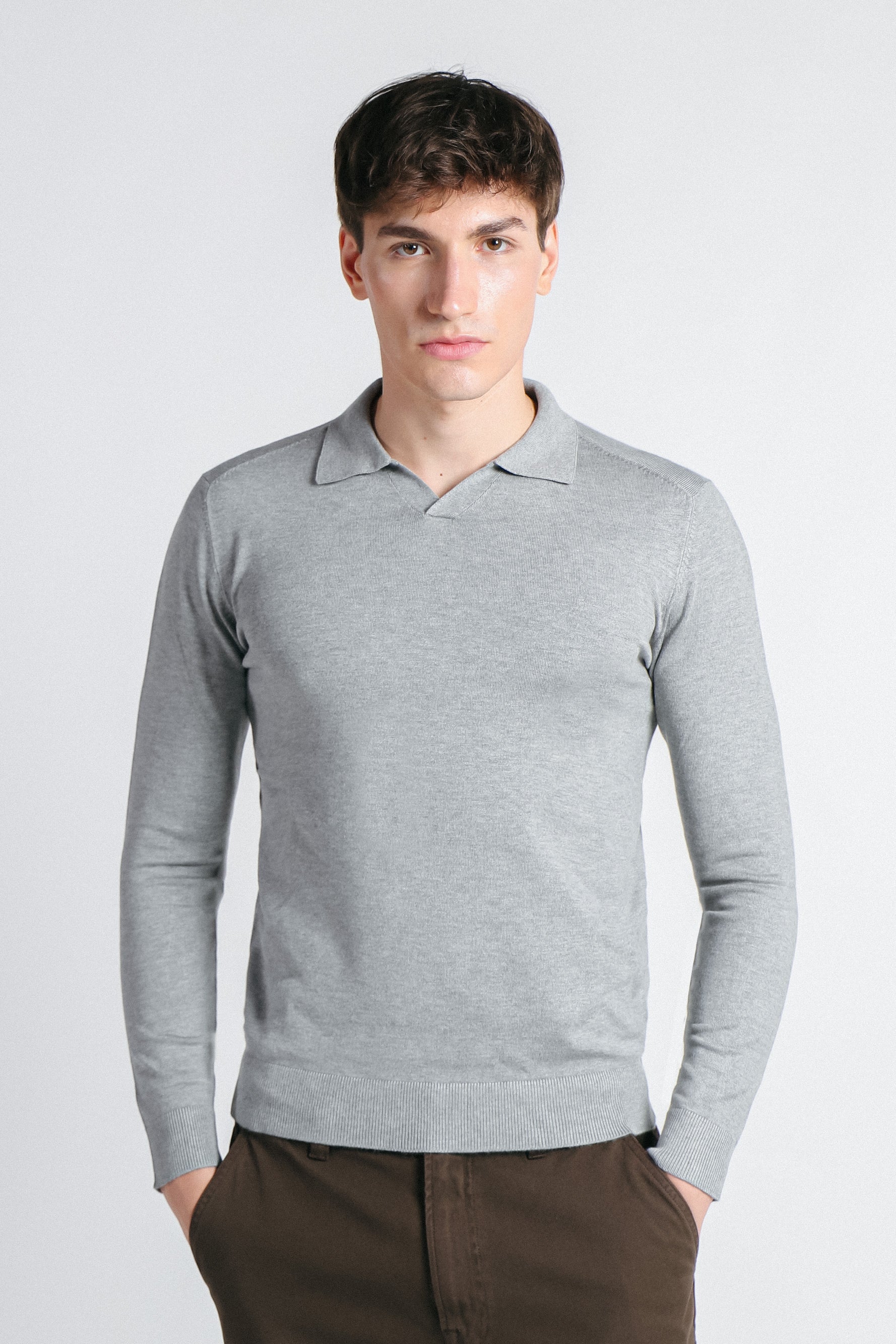 MAGLIA POLO CON COLLO DERBY M G.CHIARO