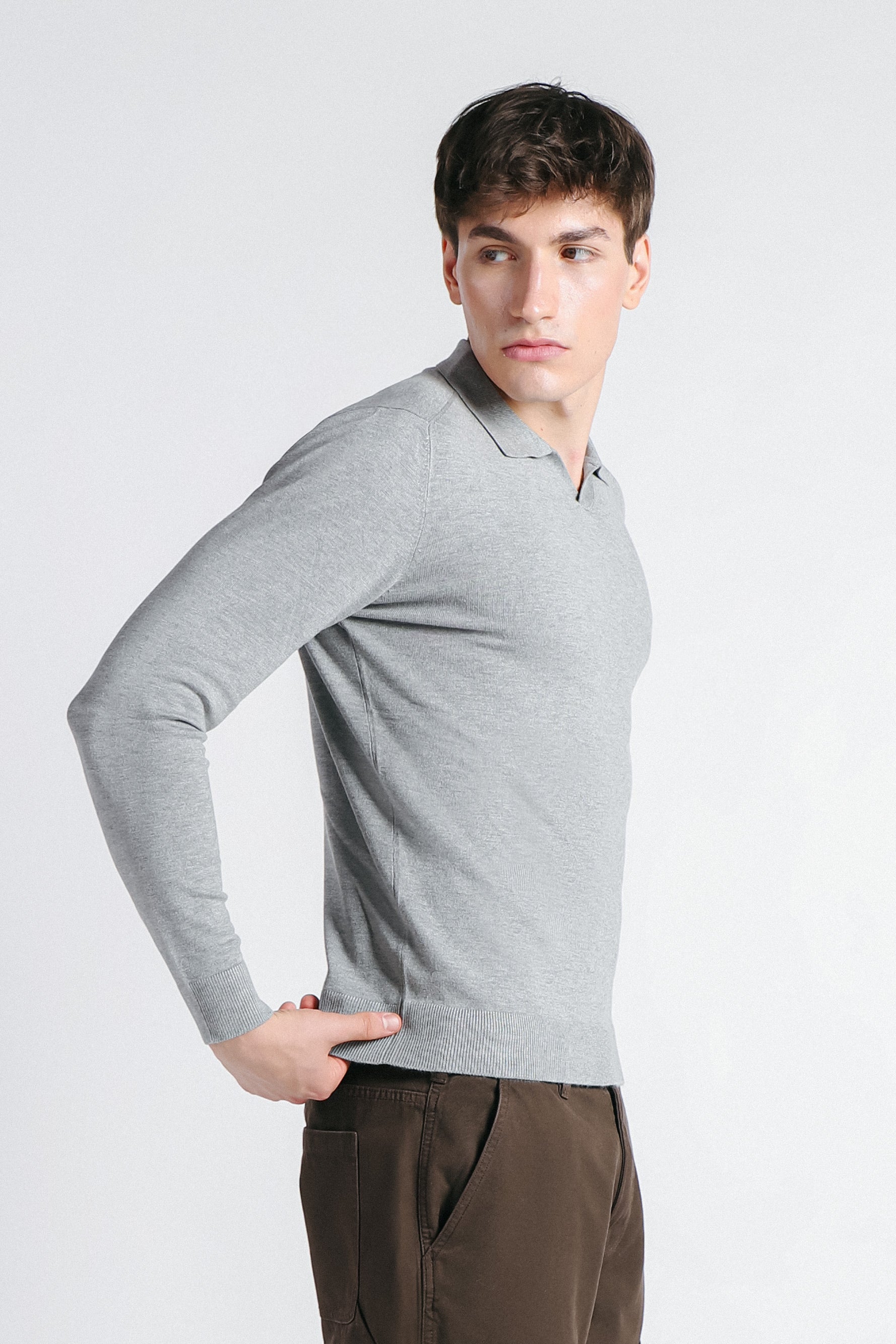 MAGLIA POLO CON COLLO DERBY M G.CHIARO