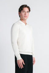 MAGLIA POLO CON COLLO DERBY PANNA