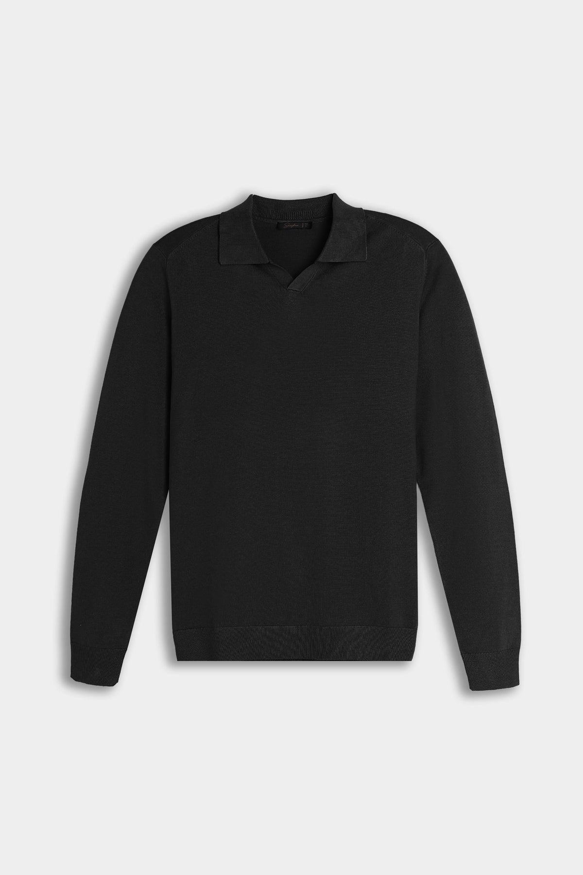 MAGLIA POLO CON COLLO DERBY NERO