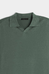 MAGLIA POLO CON COLLO DERBY VERDE BOSCO