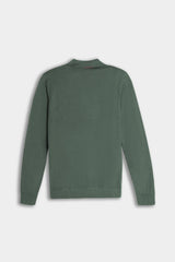 MAGLIA POLO CON COLLO DERBY VERDE BOSCO