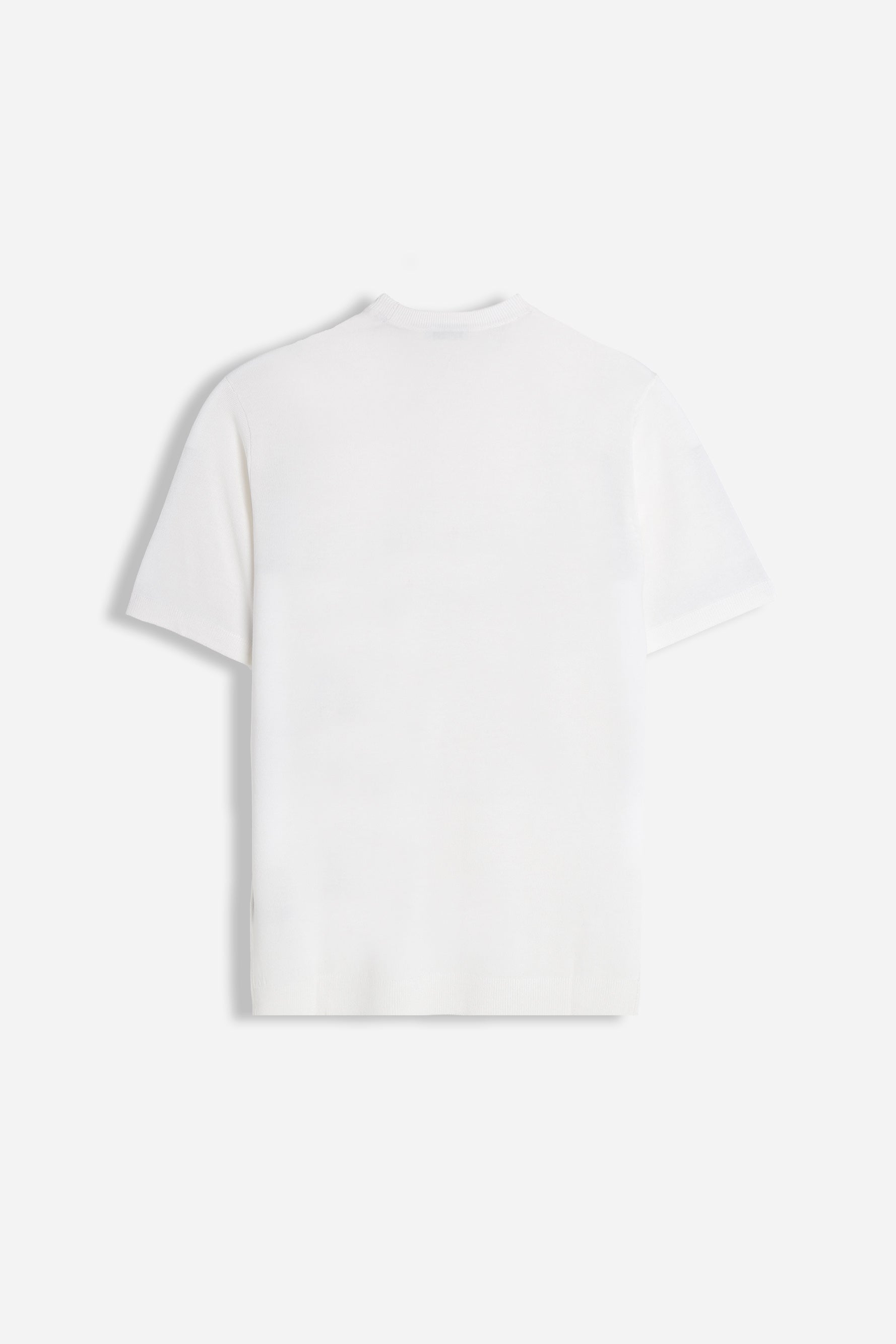 T-SHIRT GIRCOLLO IN MAGLINA BIANCO