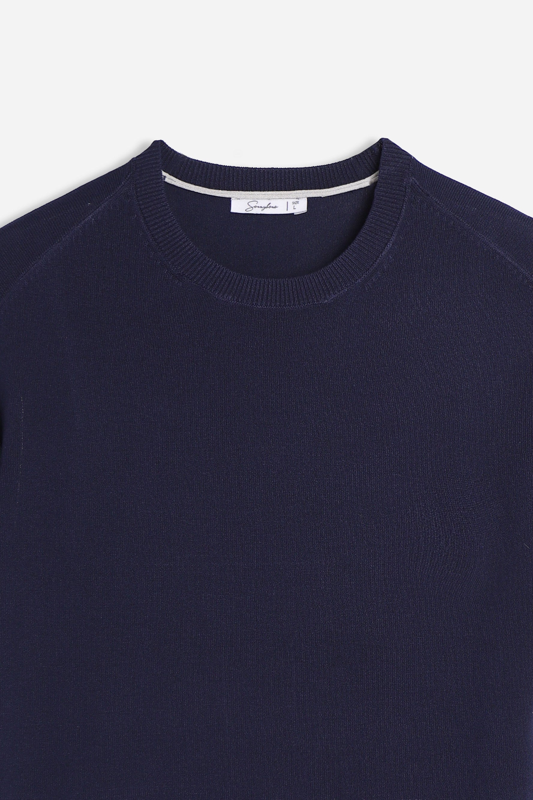 T-SHIRT GIRCOLLO IN MAGLINA BLEU