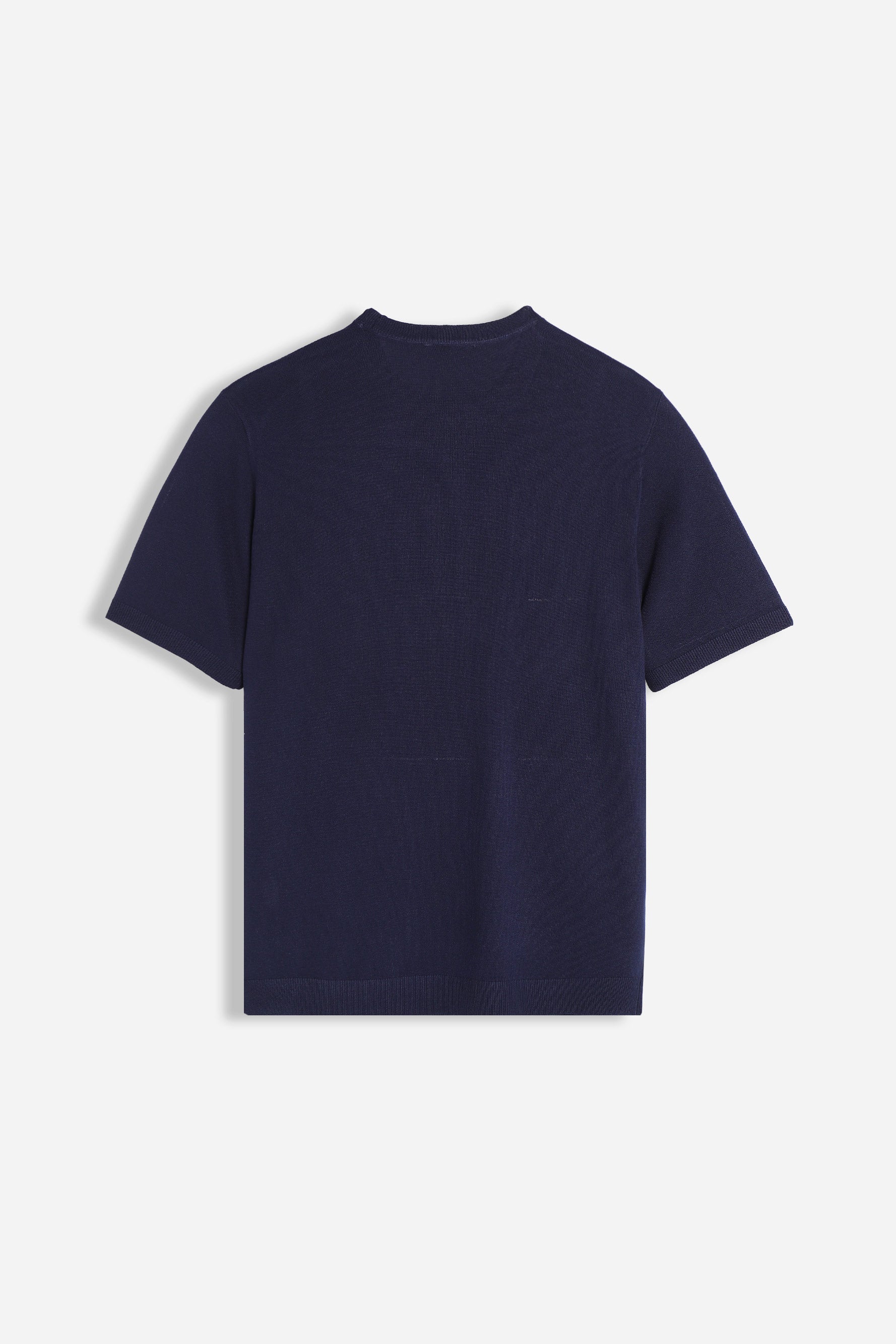 T-SHIRT GIRCOLLO IN MAGLINA BLEU