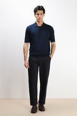 POLO IN MAGLINA BLEU
