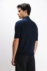 POLO IN MAGLINA BLEU