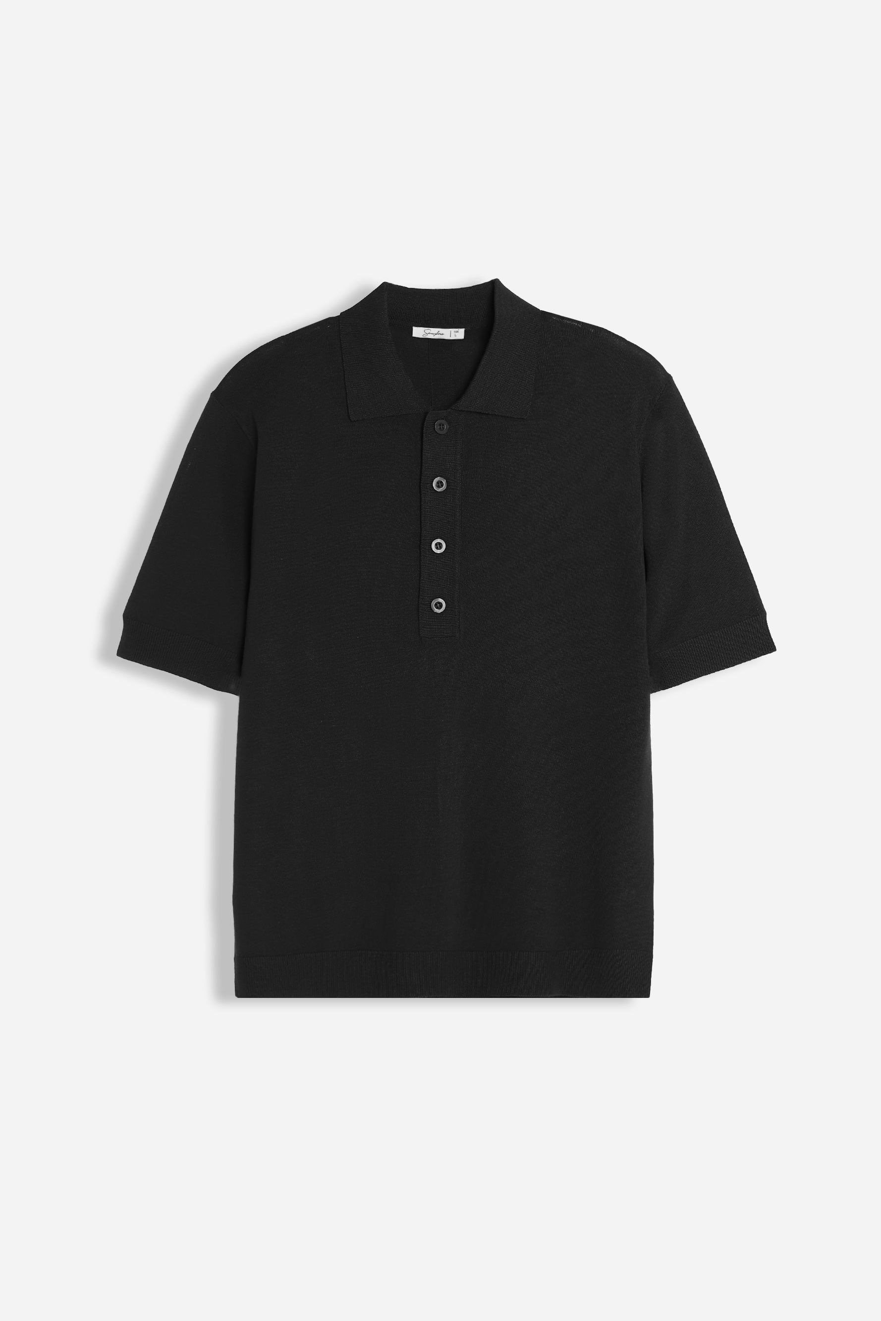 POLO IN MAGLINA NERO