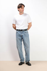 T-SHIRT GIROCOLLO IN COTONE MORBIDO BIANCO