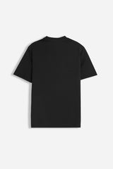 T-SHIRT GIROCOLLO IN COTONE MORBIDO NERO