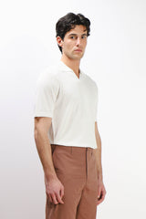 POLO COLLO DERBY TESSUTO MORBIDO BIANCO