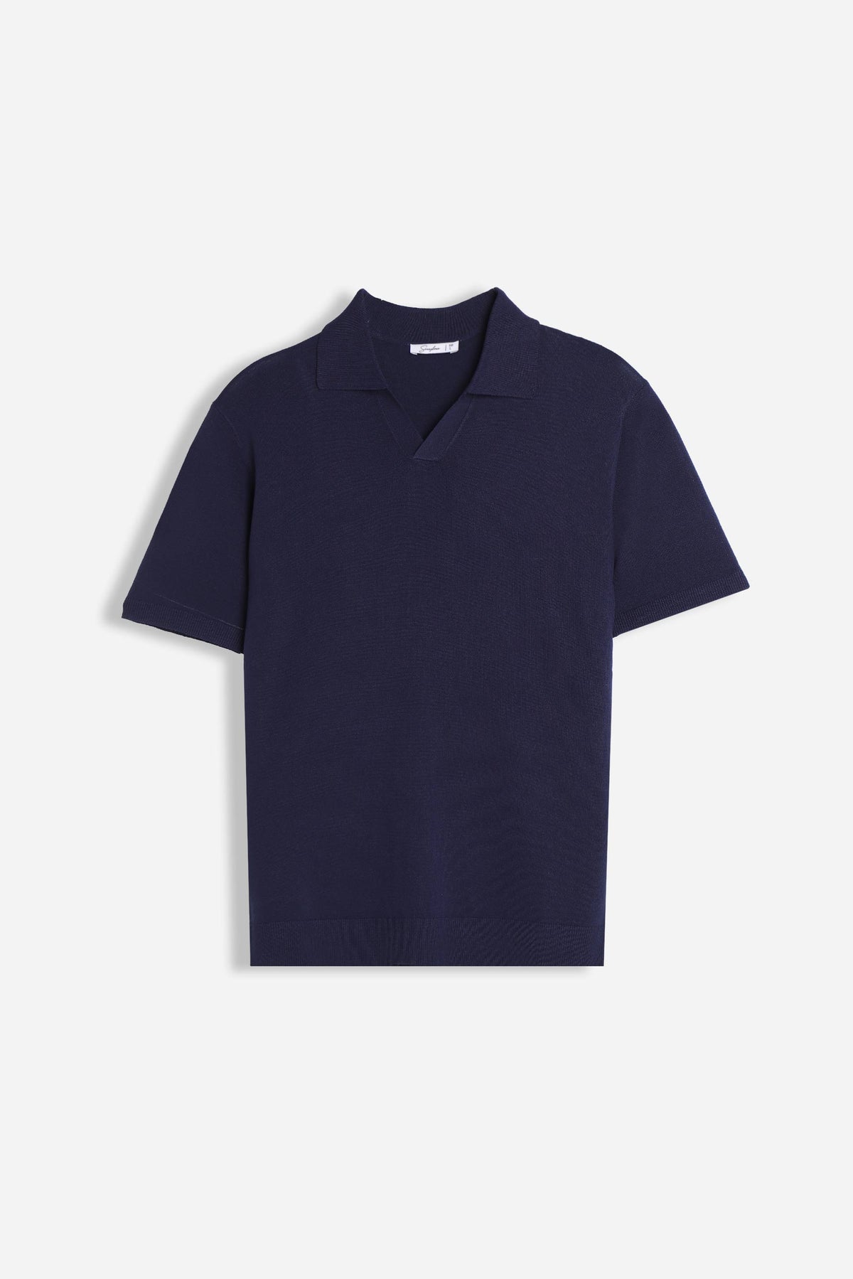 POLO COLLO DERBY TESSUTO MORBIDO BLEU