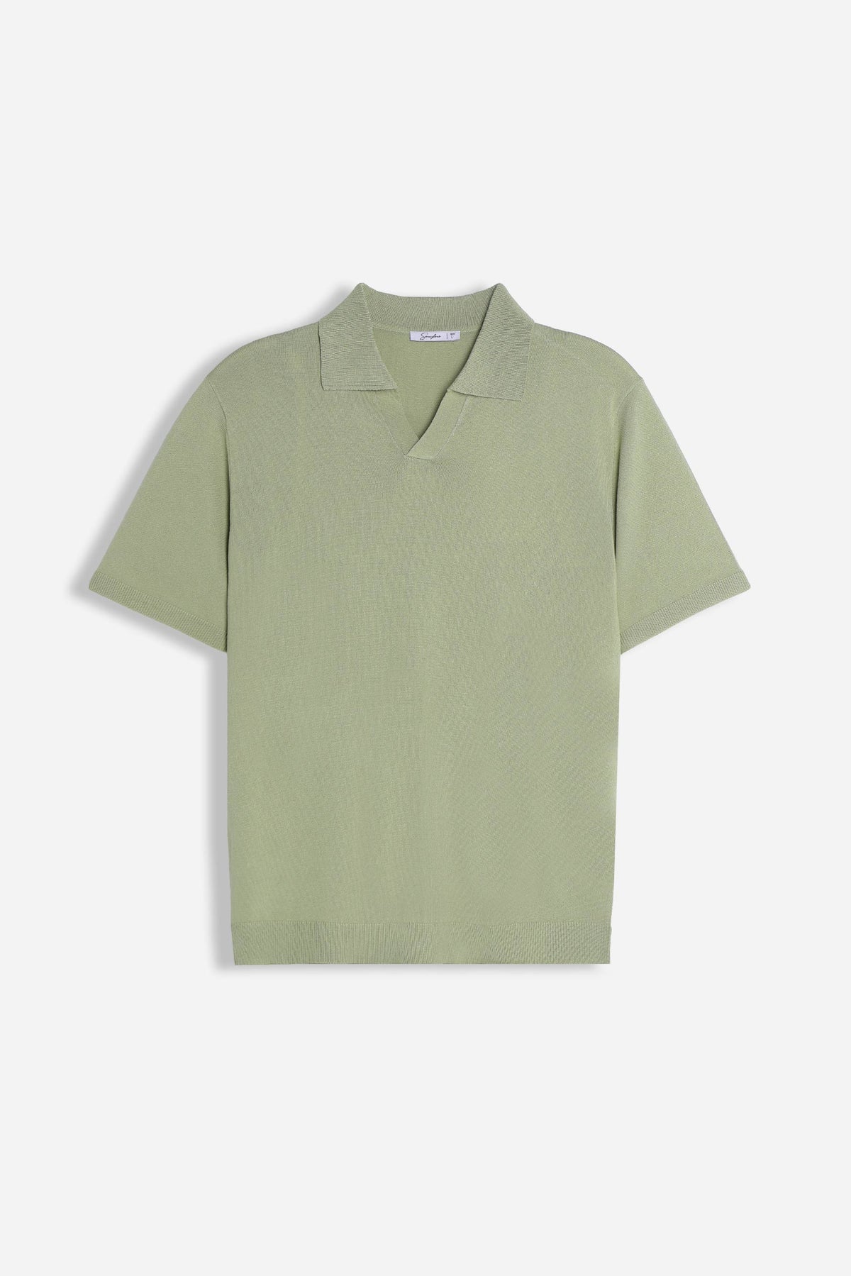 POLO COLLO DERBY TESSUTO MORBIDO VERDE CHIARO
