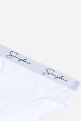 SLIP CON ELASTICO A CONTRASTO BIANCO