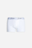 BOXER CON ELASTICO A CONTRASTO BIANCO
