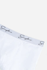 BOXER CON ELASTICO A CONTRASTO BIANCO