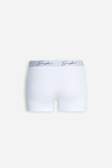 BOXER CON ELASTICO A CONTRASTO BIANCO