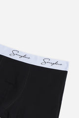 BOXER CON ELASTICO A CONTRASTO NERO