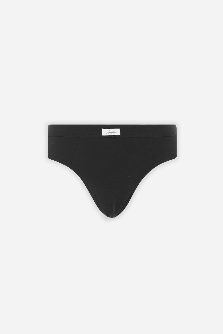 SLIP TINTA UNITA NERO