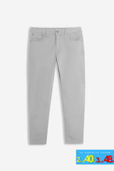 PANTALONE 5 TASCHE BASIC GRIGIO GHIACCIO