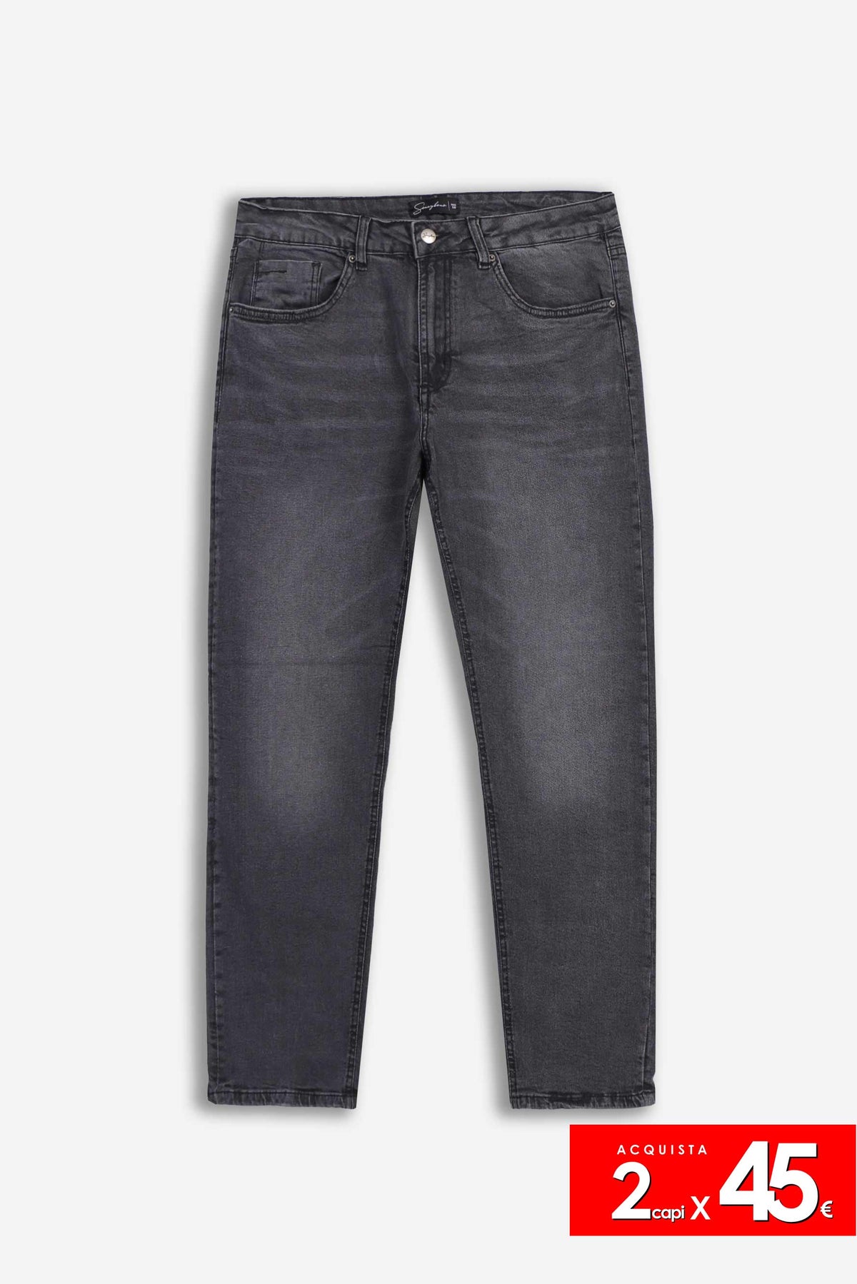 DENIM REGULAR FIT GRIGIO