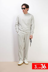 FELPA GIROCOLLO BASIC GRIGIO GHIACCIO
