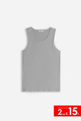 T-SHIRT SMANICATA A COSTINE GRIGIO SCURO