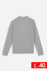 MAGLIA MEZZO COLLO A COSTINE M G.CHIARO