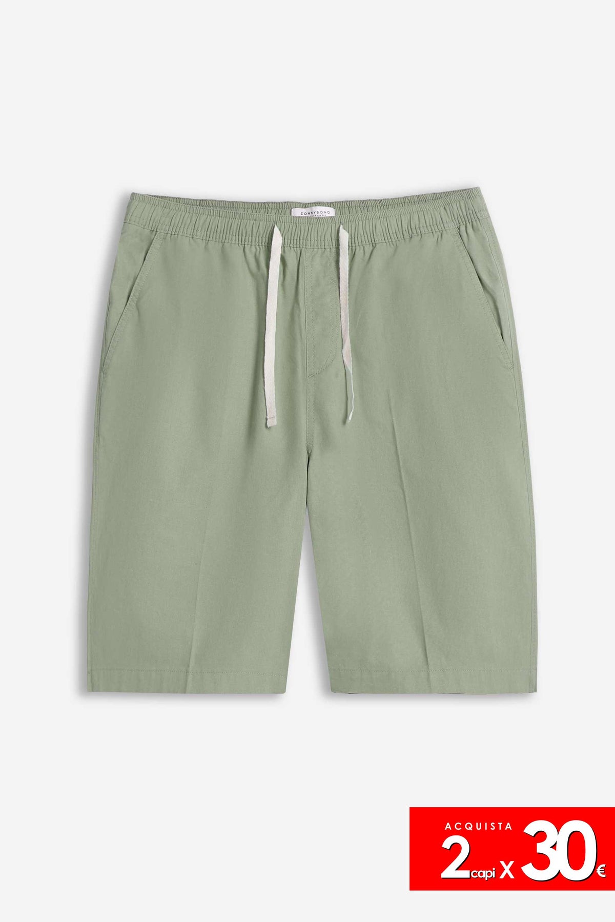 BERMUDA CON ELASTICO IN VITA KAKI