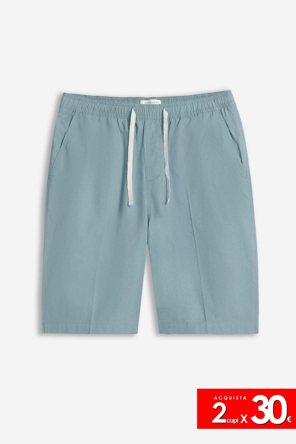 BERMUDA CON ELASTICO IN VITA POLVERE