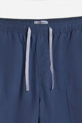 BERMUDA TINTA UNITA CON COULISSE DENIM