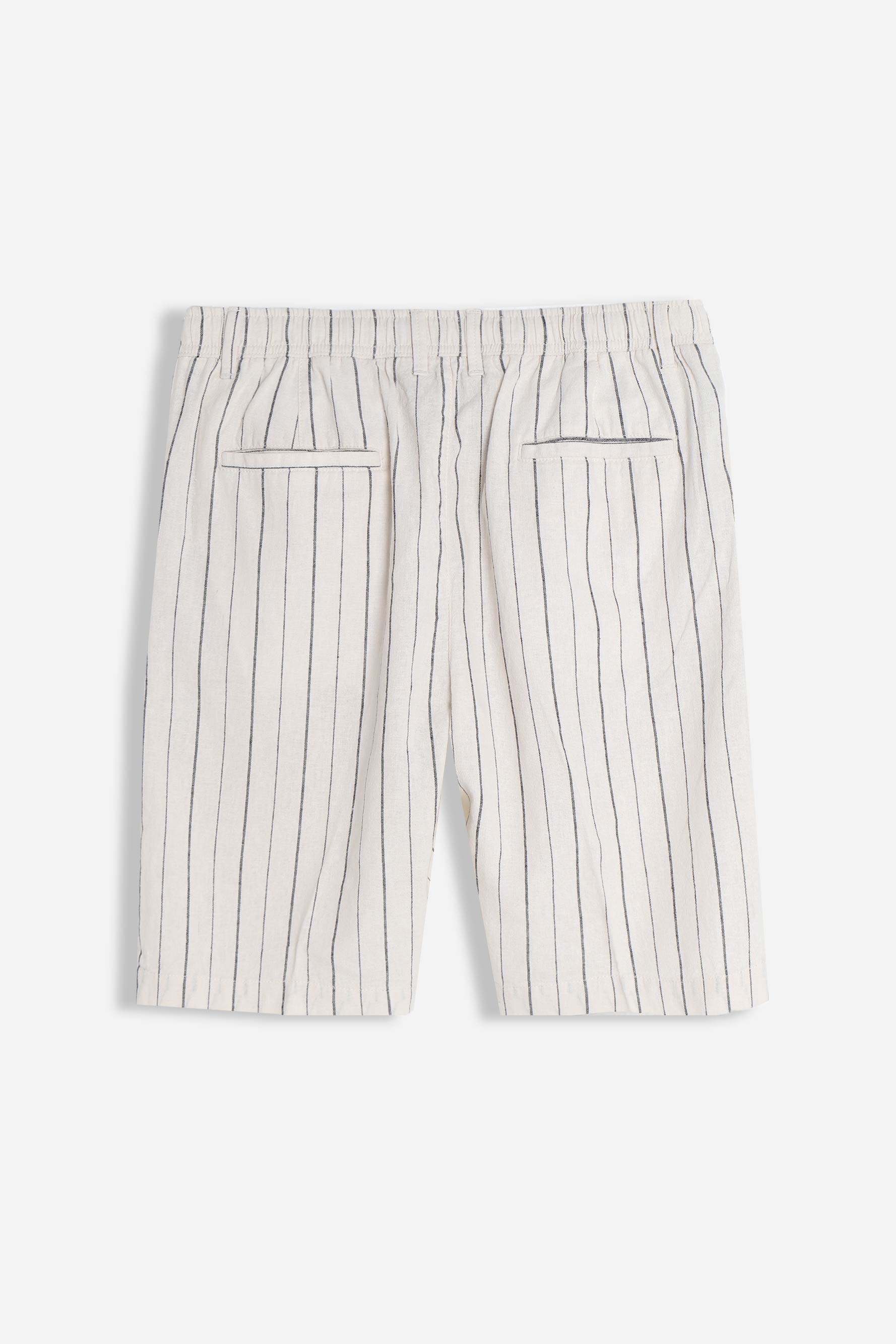 BERMUDA MISTO LINO MEZZA COULISSE F PANNA