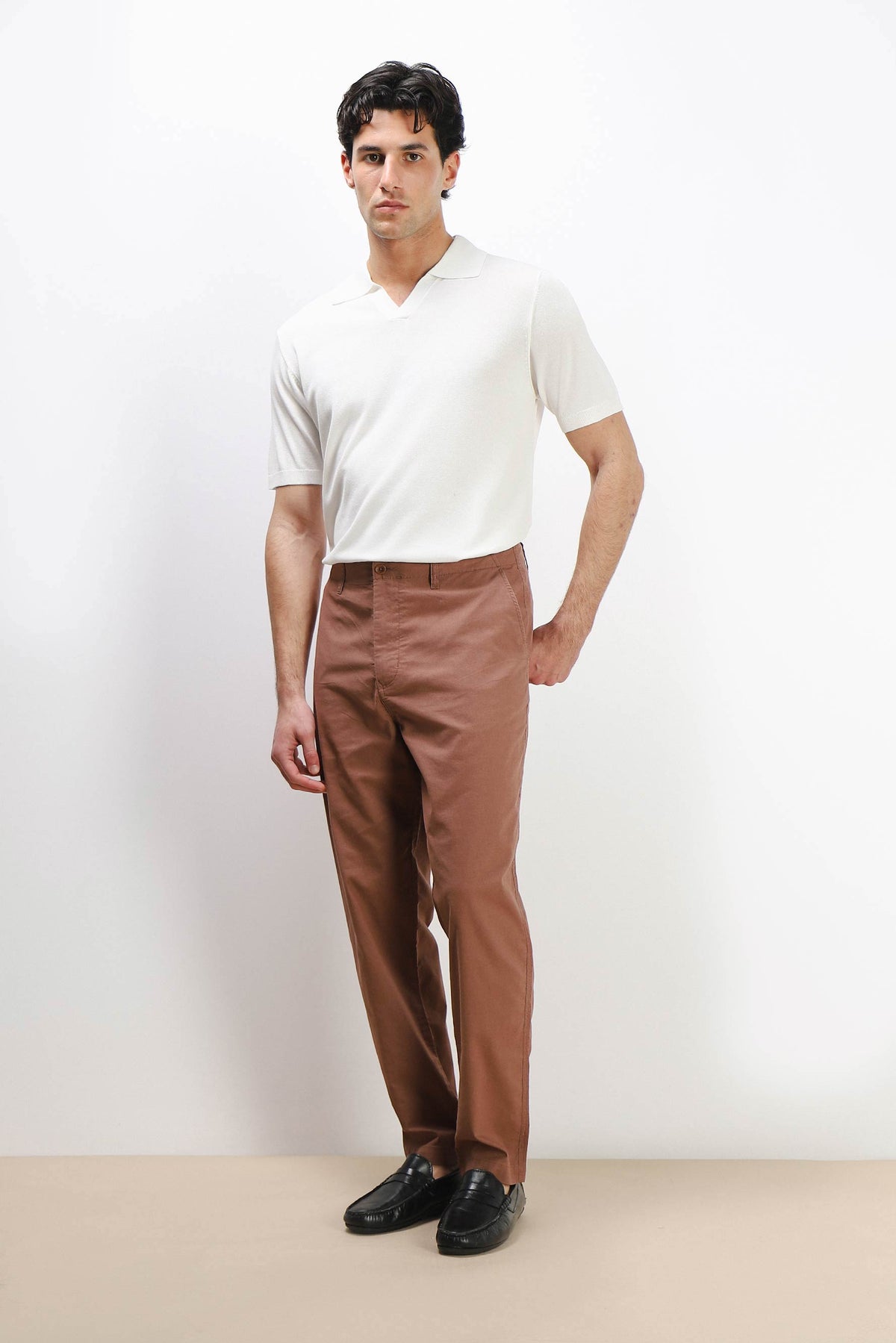 PANTALONE CHINO BASIC COTONE COCCIO