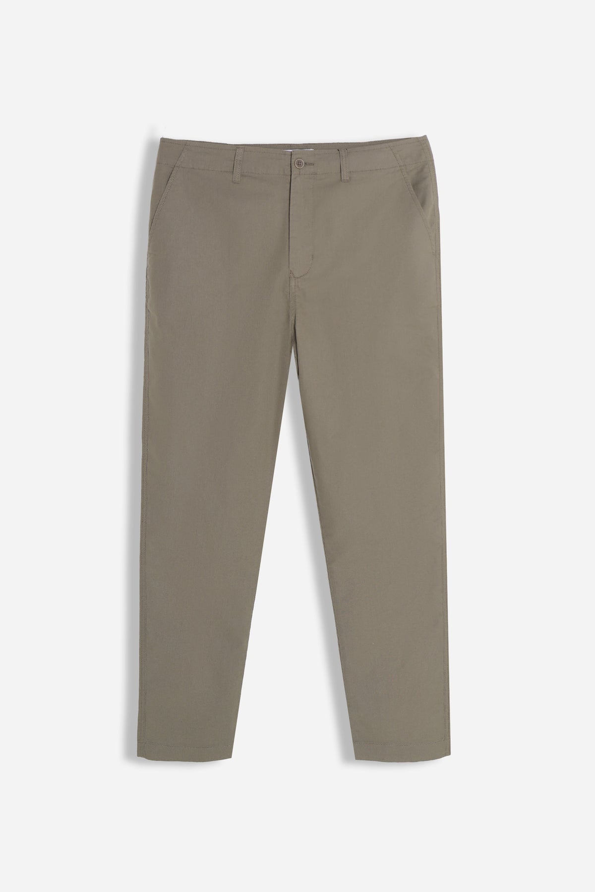PANTALONE CHINO BASIC COTONE VERDE MILITARE