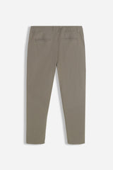 PANTALONE CHINO BASIC COTONE VERDE MILITARE