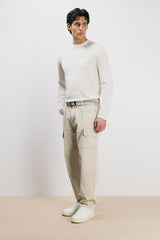 DENIM CARGO BAGGY BEIGE