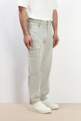 DENIM CARGO BAGGY VERDE MUSCHIO