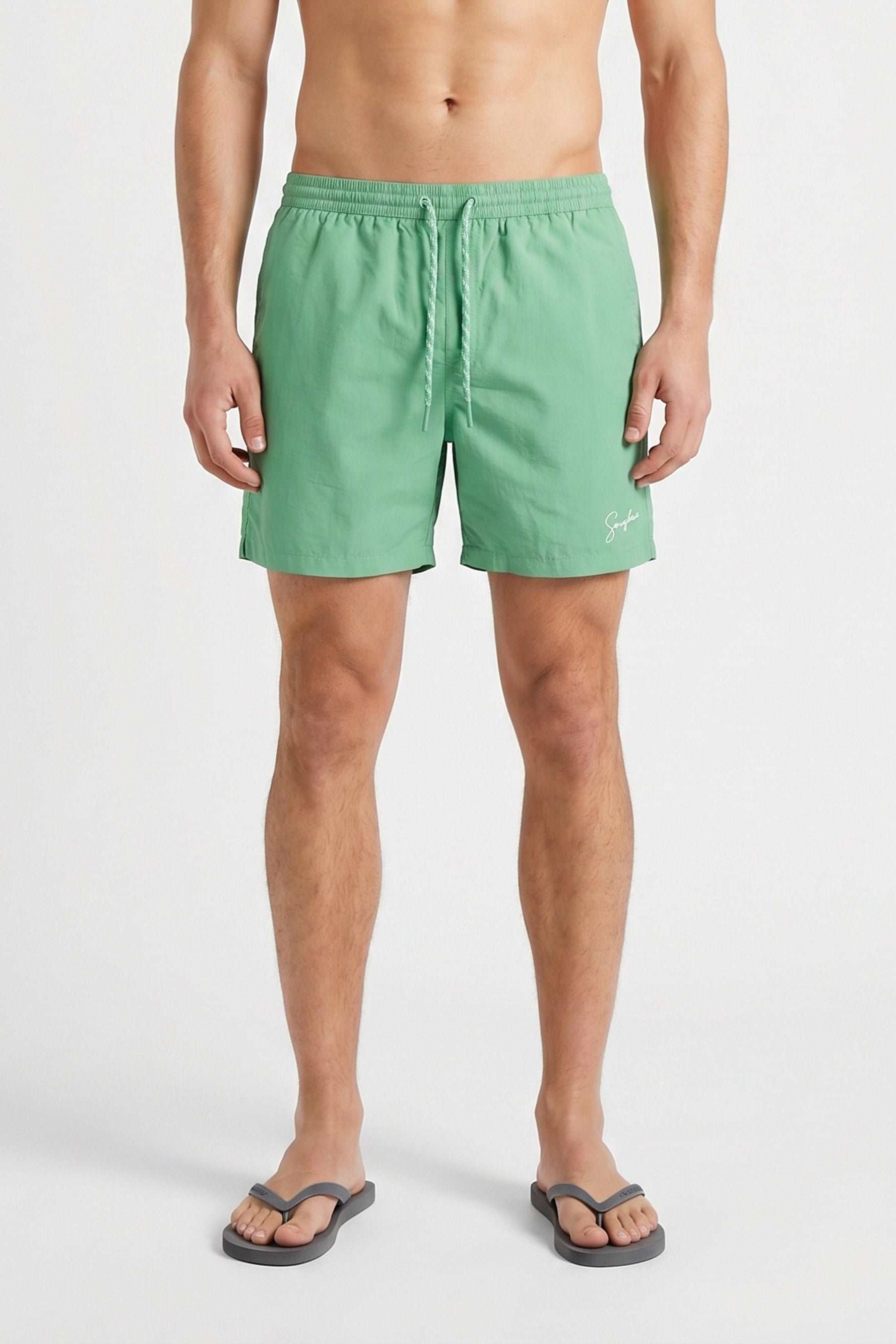 COSTUME BOXER TINTA UNITA VERDE SMERALDO