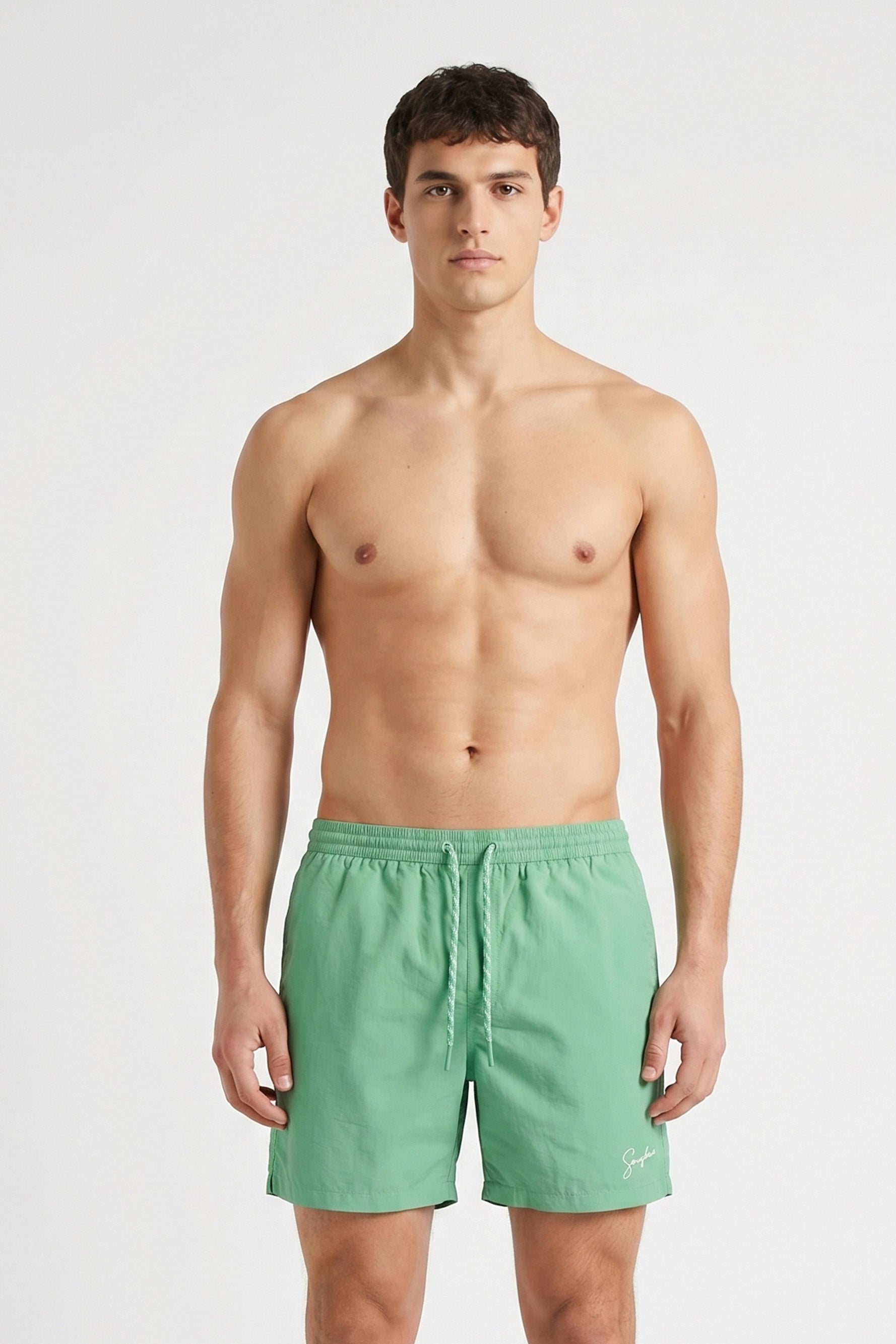 COSTUME BOXER TINTA UNITA VERDE SMERALDO