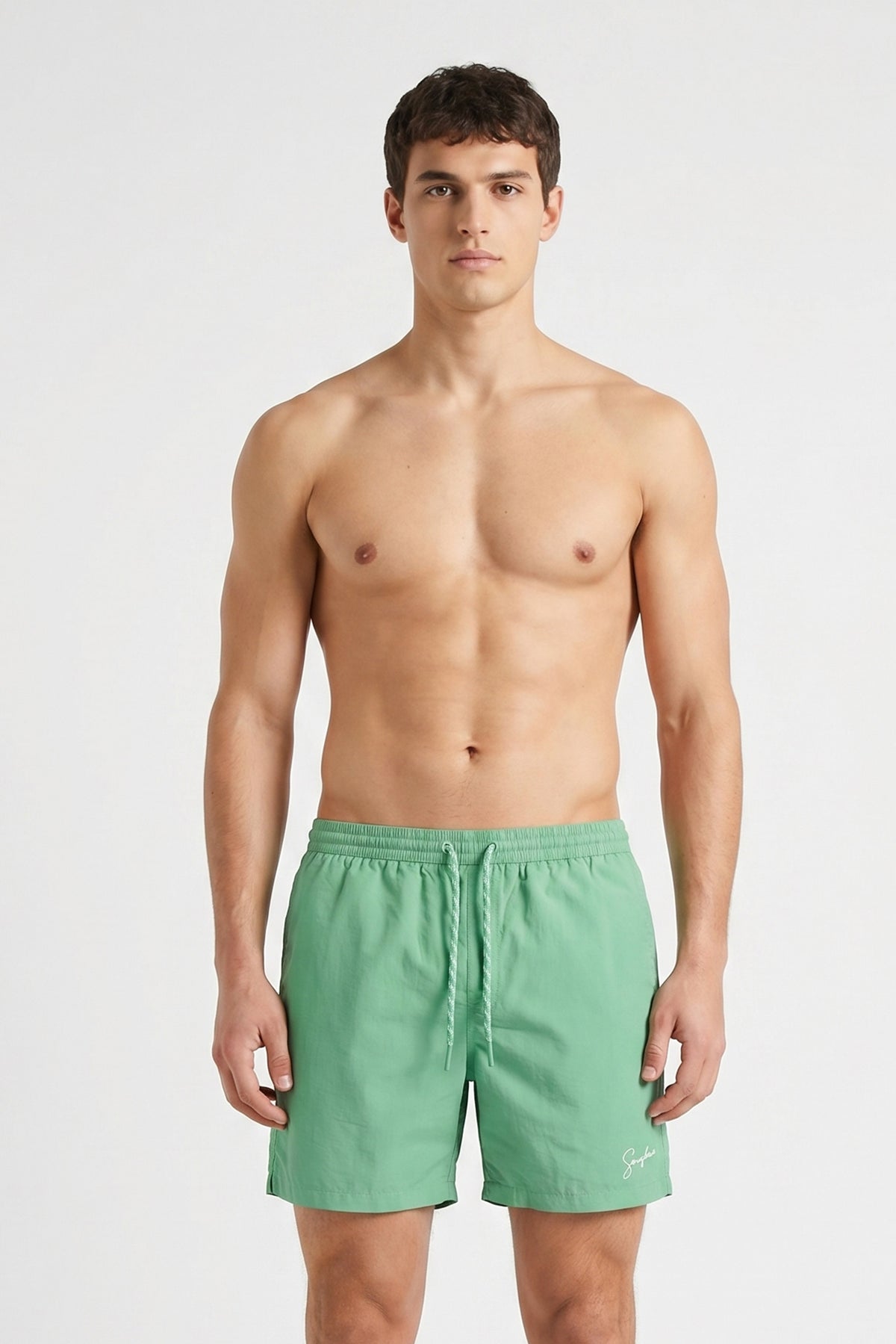 COSTUME BOXER TINTA UNITA VERDE SMERALDO