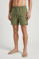 COSTUME BOXER TINTA UNITA VERDE MILITARE