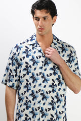 CAMICIA  MORBIDA FANTASIA MEZZA MANICA F BLUETTE