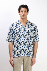 CAMICIA  MORBIDA FANTASIA MEZZA MANICA F BLUETTE