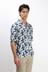 CAMICIA  MORBIDA FANTASIA MEZZA MANICA F BLUETTE