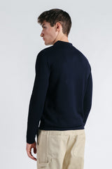 POLO CON BOTTONI BLEU