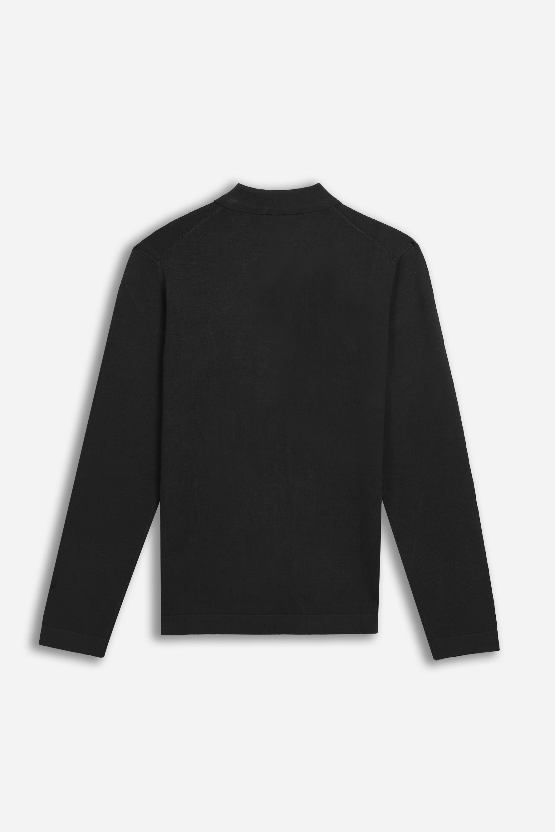 POLO CON BOTTONI NERO